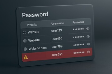Password Security Issue: Digital data security is visualized in a comprehensive way, highlighting the challenges of data breaches. This digital art piece captures the essence of security.