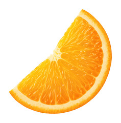 orange slice isolated on transparent background, extracted, png file