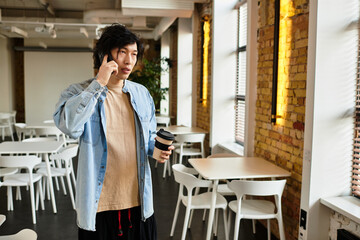 Professional engagement occurring in a stylish office environment during a busy workday