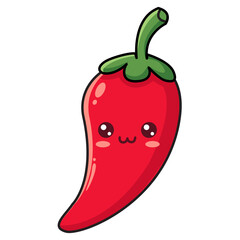 cute cartoon vegetables illustration