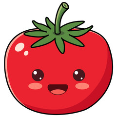 cute cartoon vegetables illustration