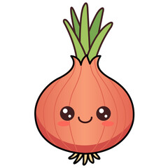 cute cartoon vegetables illustration