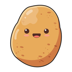 cute cartoon vegetables illustration