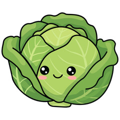 cute cartoon vegetables illustration