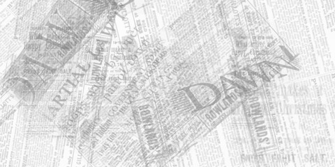 Obraz premium Vector black and white vintage grunge newspaper collage background