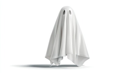 Ghostly white sheet figure