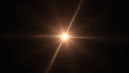 Lens flare effect on black background. Abstract Sun burst, sunflare for screen mode using. Sunflares nature abstract rainbow colourful backdrop, blinking sun burst, lens flare optical rays