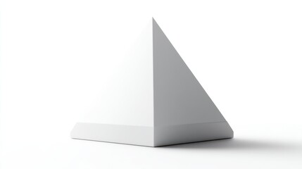 Simple white pyramid