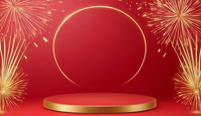 Festive sale background design. Luxury, Golden, modern Product desplay poudium, Showcase stage