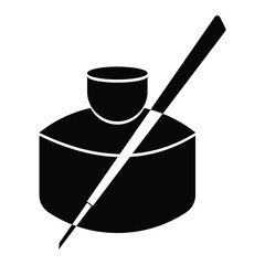  ink-pot silhouette design