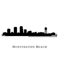 Fototapeta premium Huntington Beach Skyline.