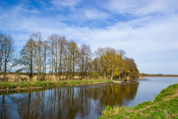 Ponds in Milicz, Stawno dam, reflection in the water