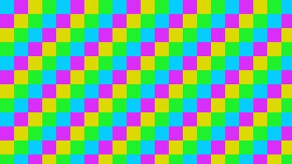 Vibrant colorful checkerboard pattern