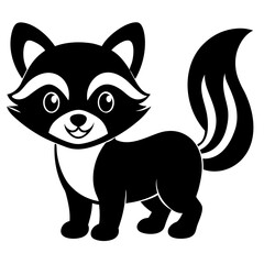 vector illustration of cartoon cat
