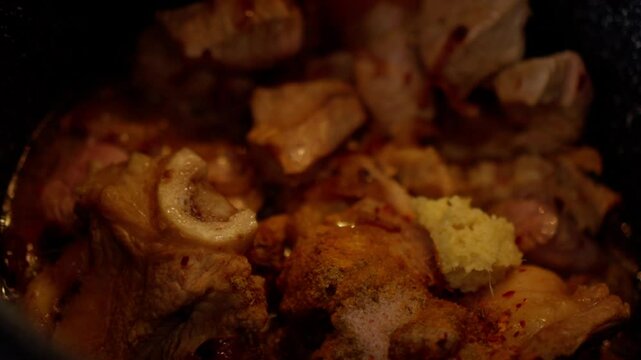 Flavors of Fire: Cooking Beaf or mutton with Spices