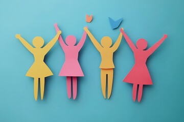 Happy Diverse Women Celebrating Success Together3