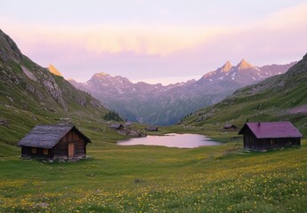 house in the mountains