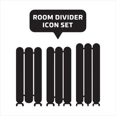 room divider icon black silhouette
