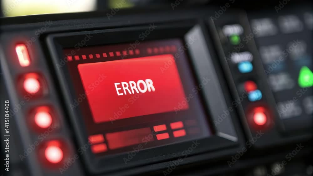 Aufkleber error prevention and corrective action understanding digital screen technology warnings