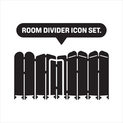room divider icon black silhouette
