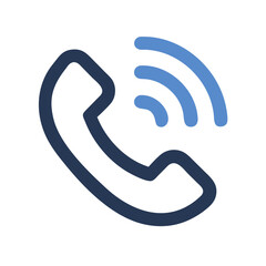 Telephone Icon &ndash; Vector Symbol for Communication, Call, and Contact