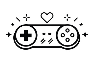 black and white illustration of a vintage video game
