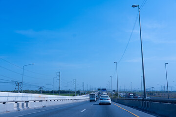 Afternoon traffic on an inter-provincial trip