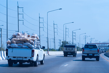 Afternoon traffic on an inter-provincial trip