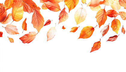Fall Leaves Scattered for Autumn Nature Background

