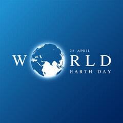 Earth day illustration. World environment and earth day concept. International Mother Earth Day. Ecology and environmental protection.