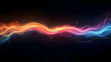 Abstract multicolored streak with shimmer and sparkle texture