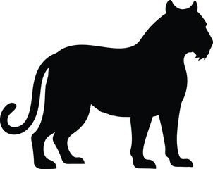 black tiger silhouette