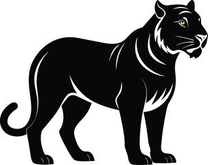 black tiger vector illustration