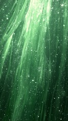Abstract Green Cosmic Dreamscape: Ethereal Textures and Flowing Nebulae - A Journey Through a Mystic Green Galaxy
