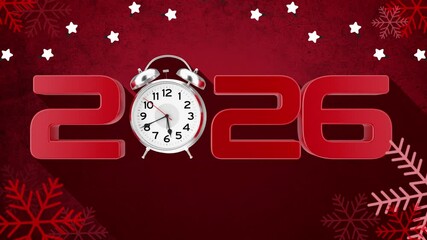 2026 Alarm Clock Background - Powered by Adobe