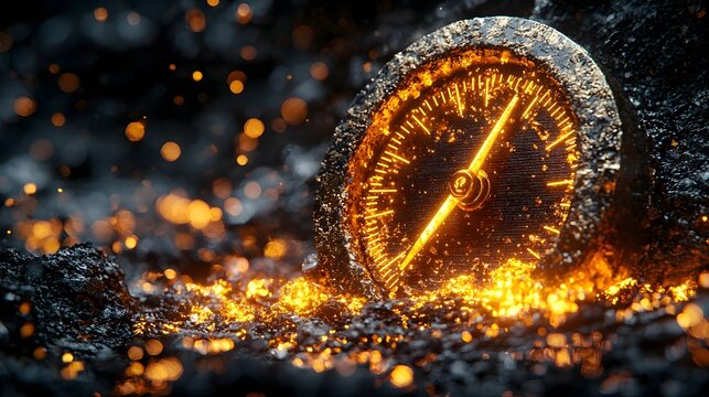 Glowing Fuel Gauge A Loading Screen Metaphor