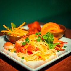A vibrant and appetizing dish made with fresh, high-quality ingredients, styled to perfection. Ideal for food blogs, menus, cookbooks, or culinary content. A perfect blend of color, texture, and flavo