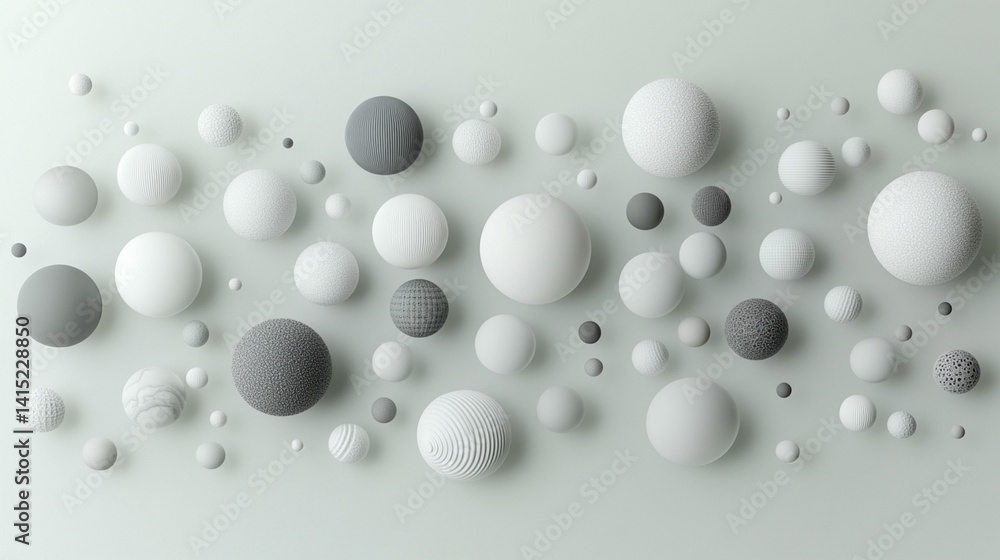 Poster abstract grayscale background with blurred shapes minimalist design element