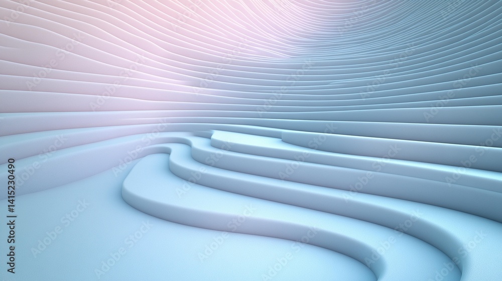 Poster abstract pastel flowing shapes background image soft blurry design texture