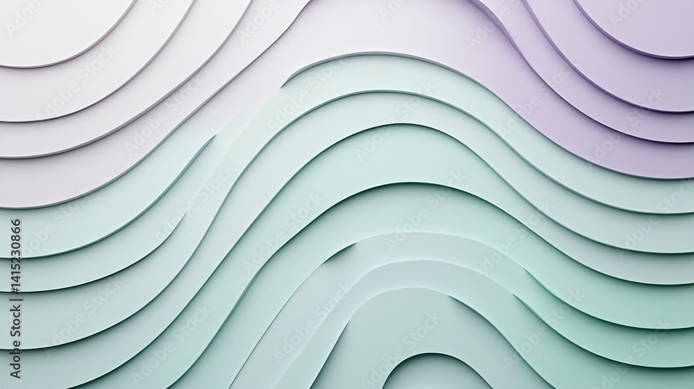 Poster abstract pastel wave background texture soft flowing design pattern