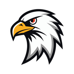 Fototapeta premium eagle animal head mascot logo vector art illustration