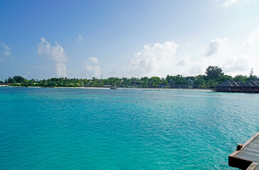 tropical island paradise on the Maldives