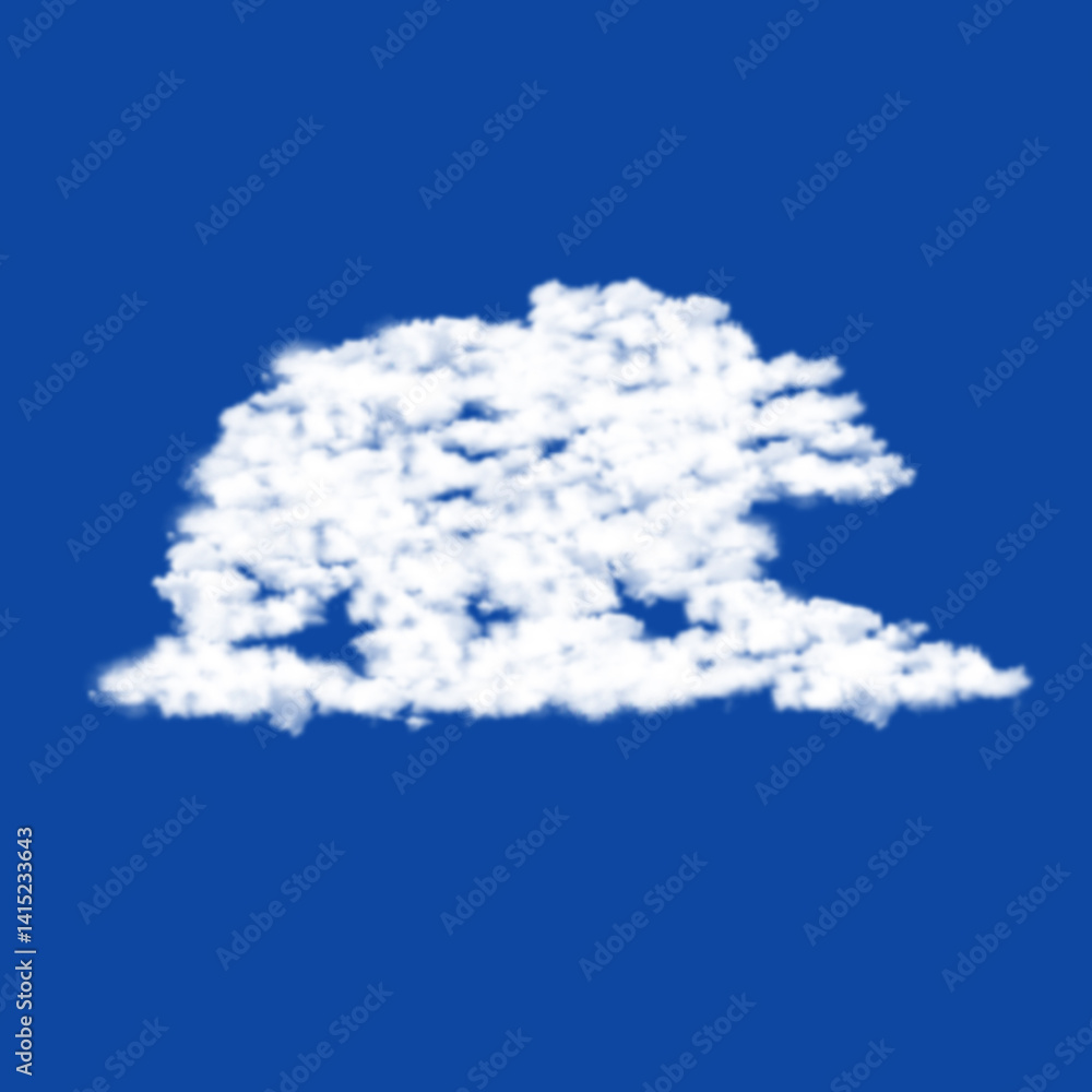 Aufkleber clouds in the shape of a wild bear symbol on a transparent background. a symbol consisting of clouds