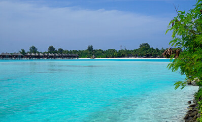 tropical island paradise on the Maldives
