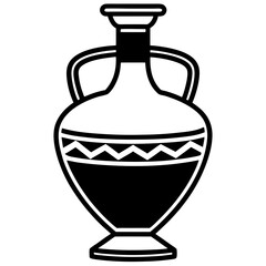 antique vase isolated on white