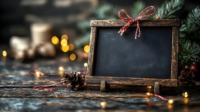 Chalkboard card frame with holiday for teacher s gift