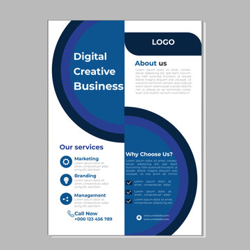 Modern business card template, A4 poster design,                  DL flyer design