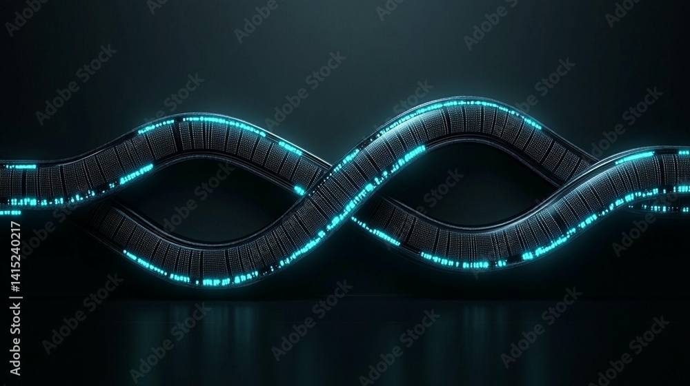 Poster dark swirling abstract texture background image mysterious depth movement teal black