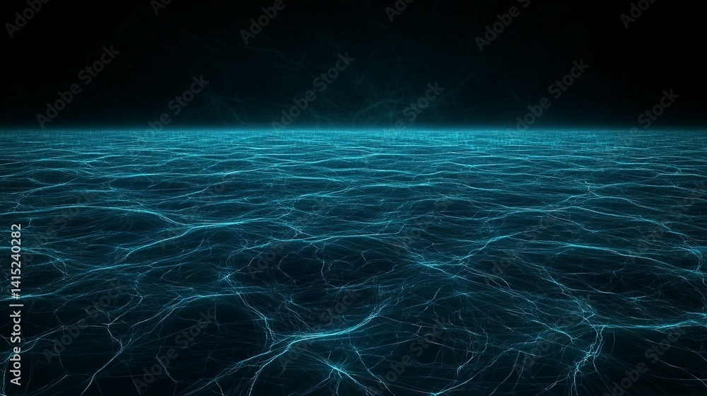 Poster Dark teal abstract background texture hazy gradient for design