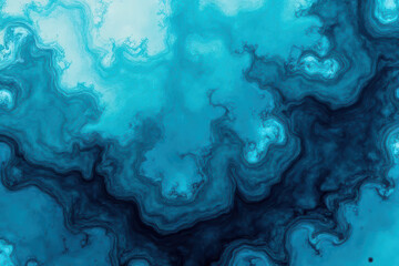 Fototapeta premium Mesmerizing Ink in Water: Teal & Cadet Blue Swirls Create Dreamlike Patterns